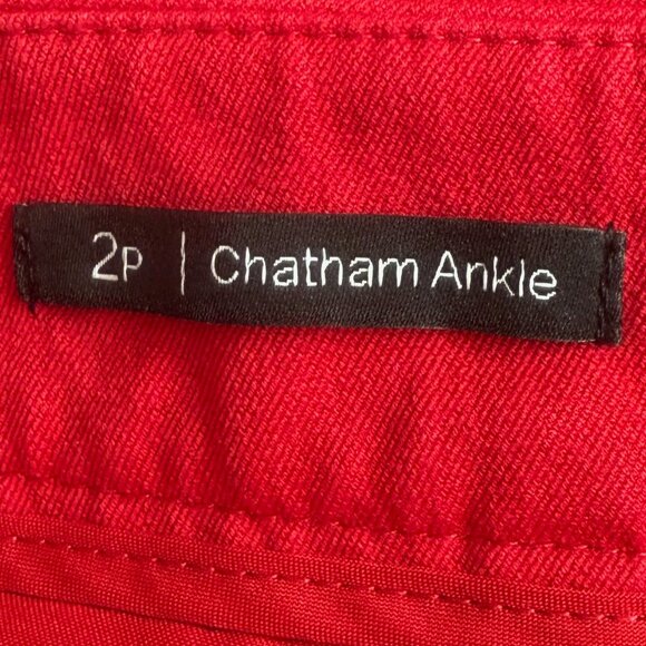 TALBOTS‎ Chatham Ankle Pants Red Size 2P - Picture 9 of 10